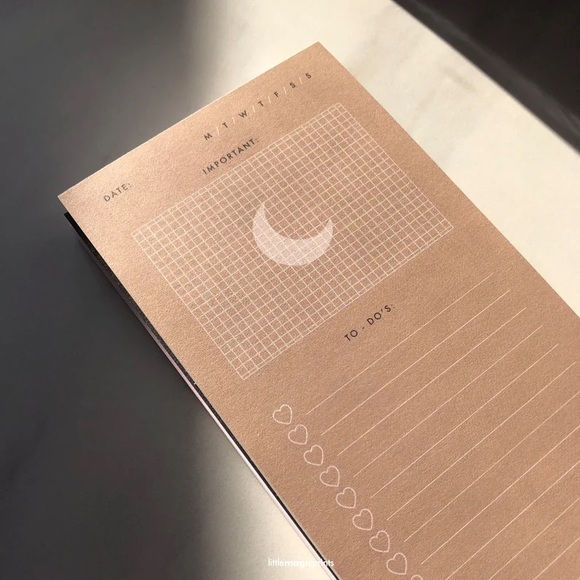 BACK TO SCHOOL NEW TO DO LIST NOTE PADS MOON 3.75" x 8" -- 50 PAGES GREEN,BEIGE - Picture 5 of 5